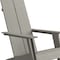Flash Furniture Gray Modern 2 Slat Back Adirondack Chairs, PK2 2-JJ-C14509-GY-GG - alternate 2